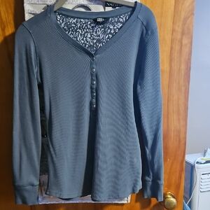 Eddie Bauer Teal Long Sleeve Women's Top